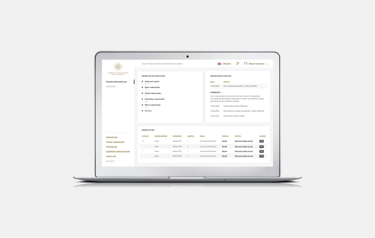 Peşə təhsili müəssisələrinə tələbə qəbulu